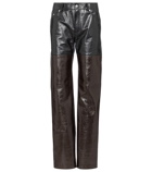 Peter Do - High-rise straight leather pants