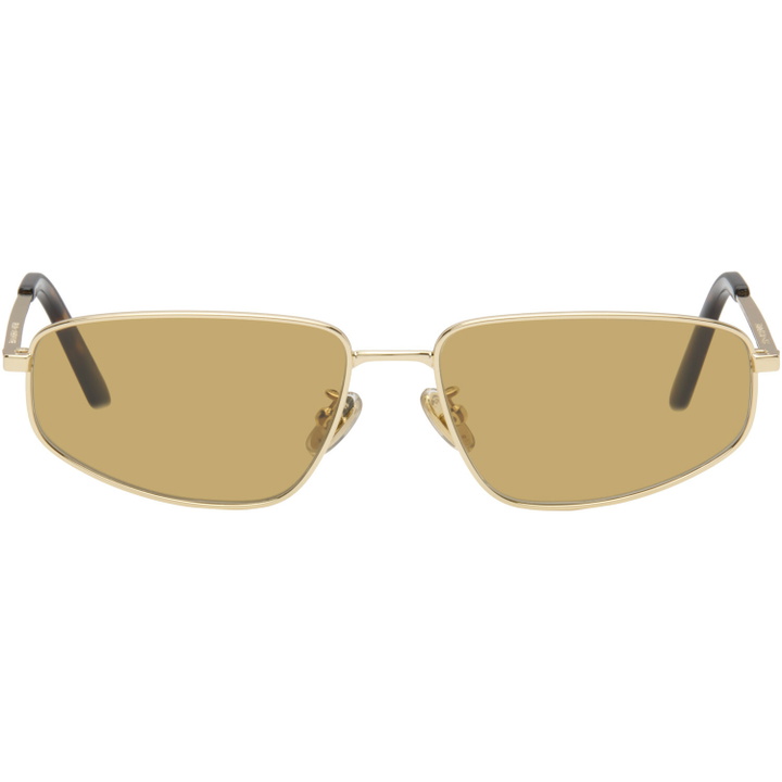 Photo: RETROSUPERFUTURE Gold Isedra Senape Sunglasses