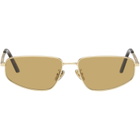 RETROSUPERFUTURE Gold Isedra Senape Sunglasses