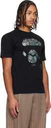 BAPE Black Tree Edge Camo Ape Face T-shirt