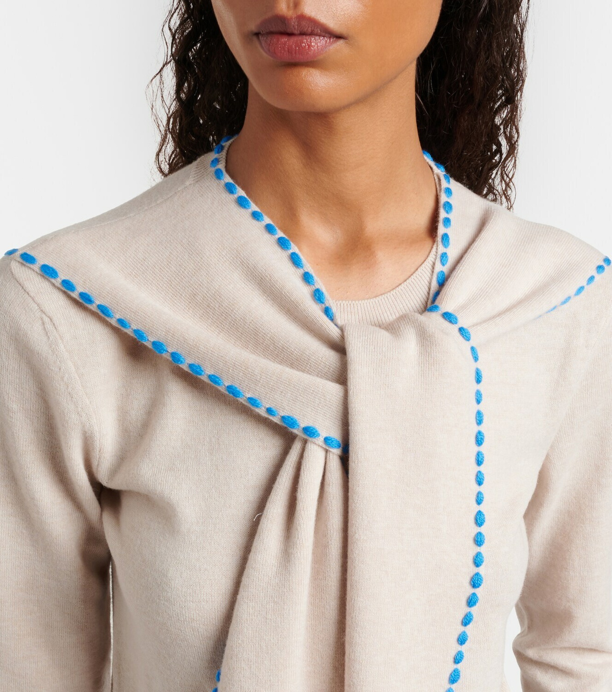 Loewe Scarf-detail wool sweater