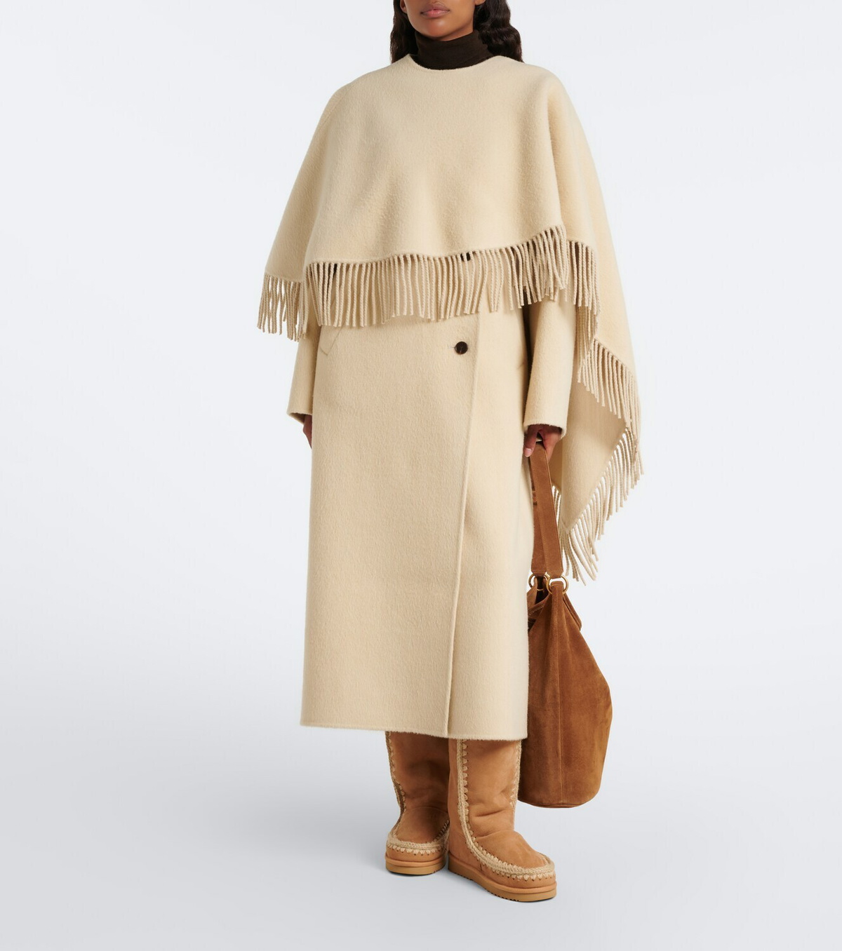 Mou Shearling-lined suede knee-high boots