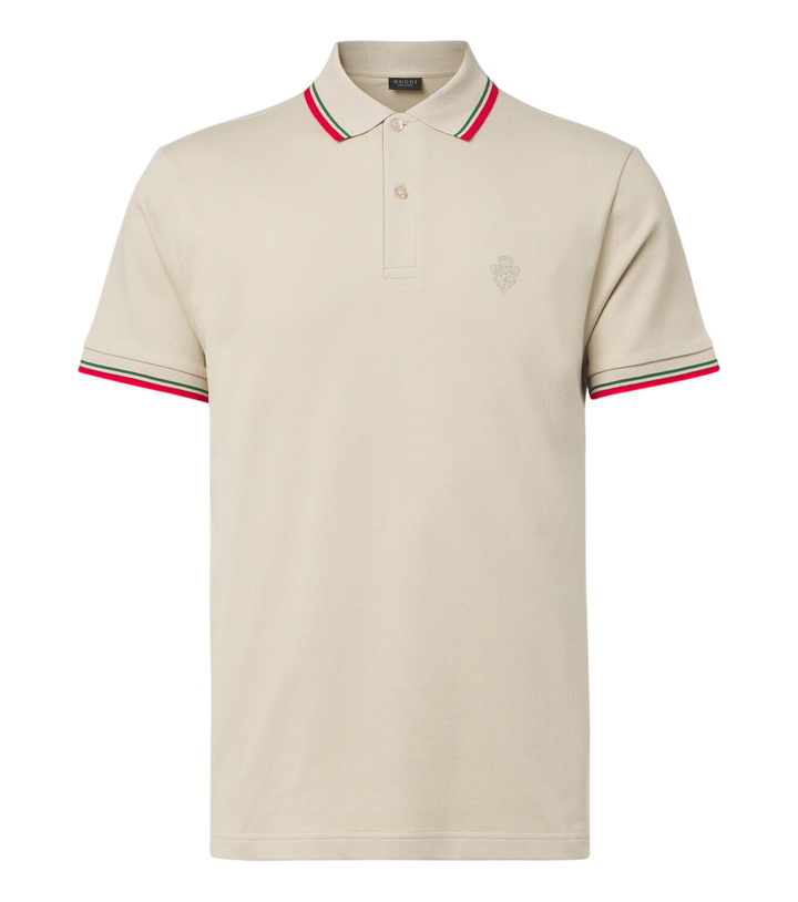 Photo: Gucci Cotton-blend piqué polo shirt