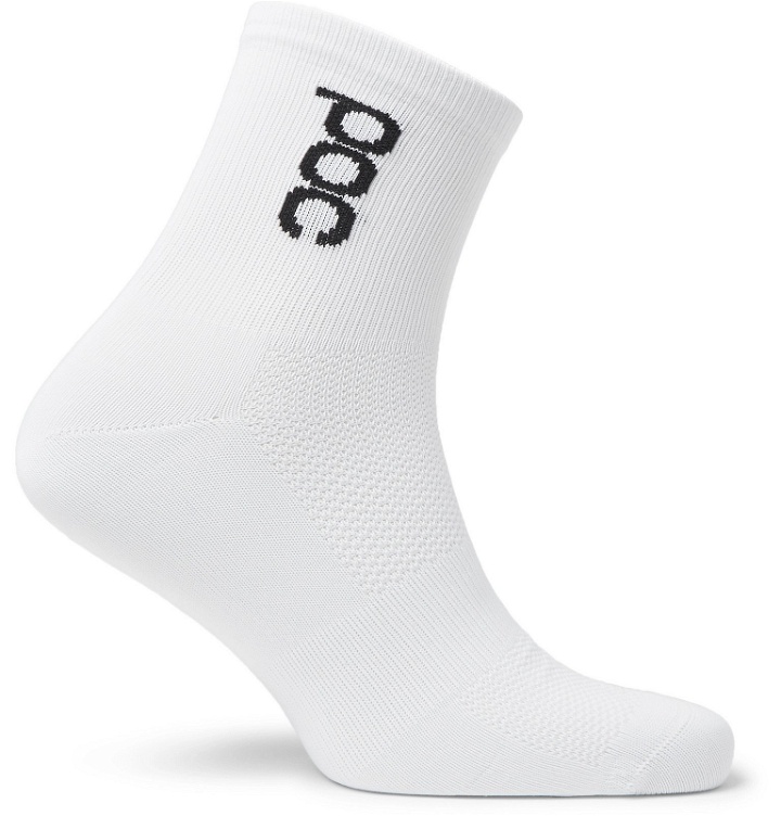 Photo: POC - Essential Road Stretch-Knit Cycling Socks - White