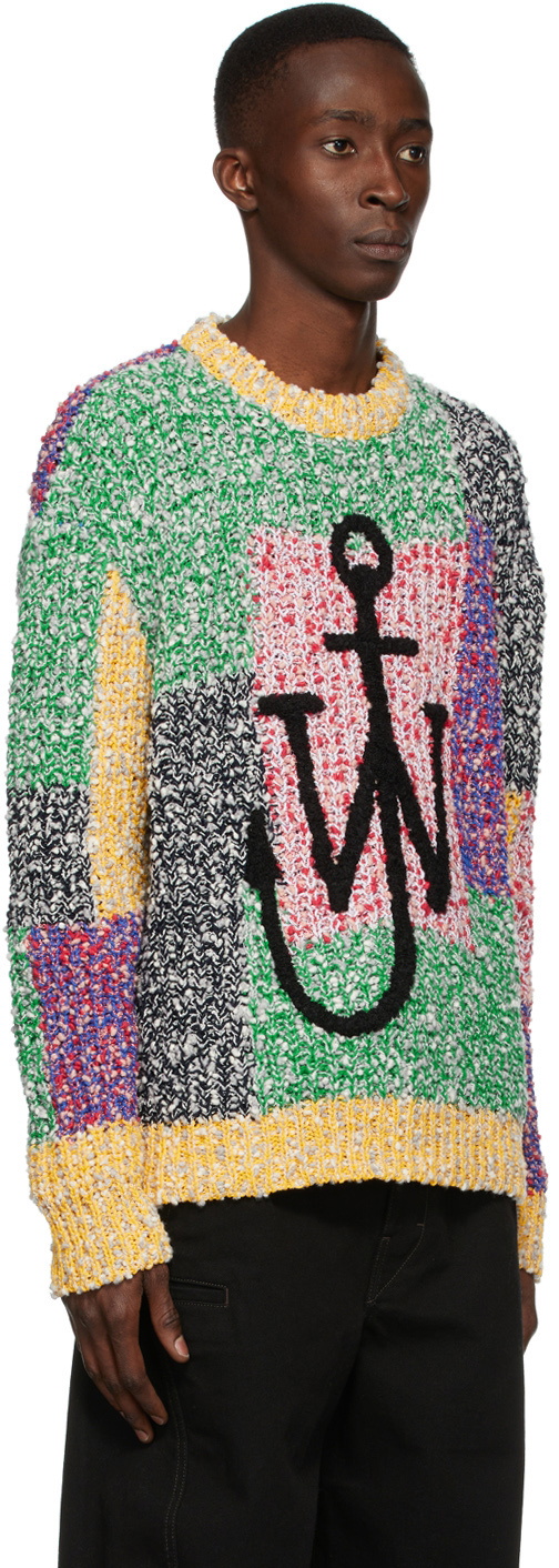 JW Anderson Multicolor Anchor Patchwork Crewneck JW Anderson