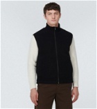 Sunspel Fleece wool-blend vest