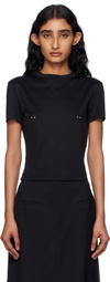 Mugler Black Pierced Baby T-shirt