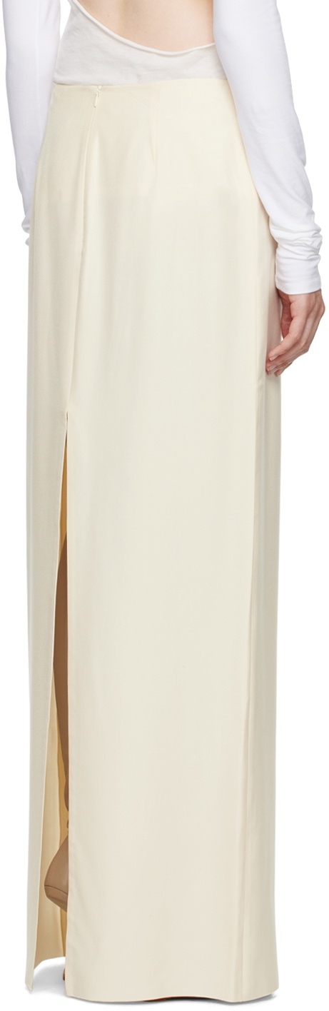 COLLEEN ALLEN SSENSE Exclusive Beige Straight Maxi Skirt