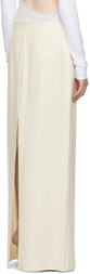 COLLEEN ALLEN SSENSE Exclusive Beige Straight Maxi Skirt