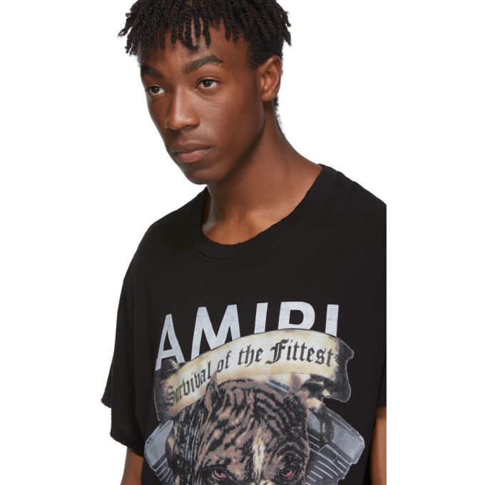 Amiri Black Pitbull T-Shirt Amiri