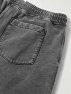 Corridor - Straight-Leg Garment-Dyed Cotton-Jersey Drawstring Shorts - Black
