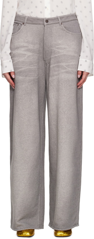 Photo: Acne Studios Gray Loose Fit Lounge Pants