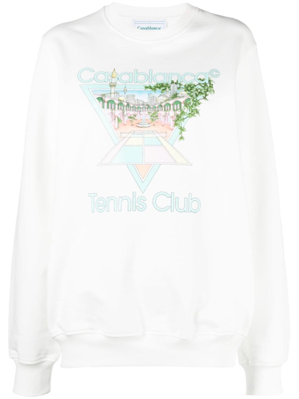 CASABLANCA EMBROIDERED LOGO SWEATSHIRT