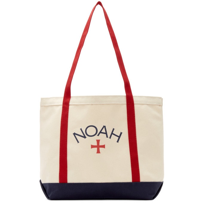 Photo: Noah NYC Red and Navy Logo Tote