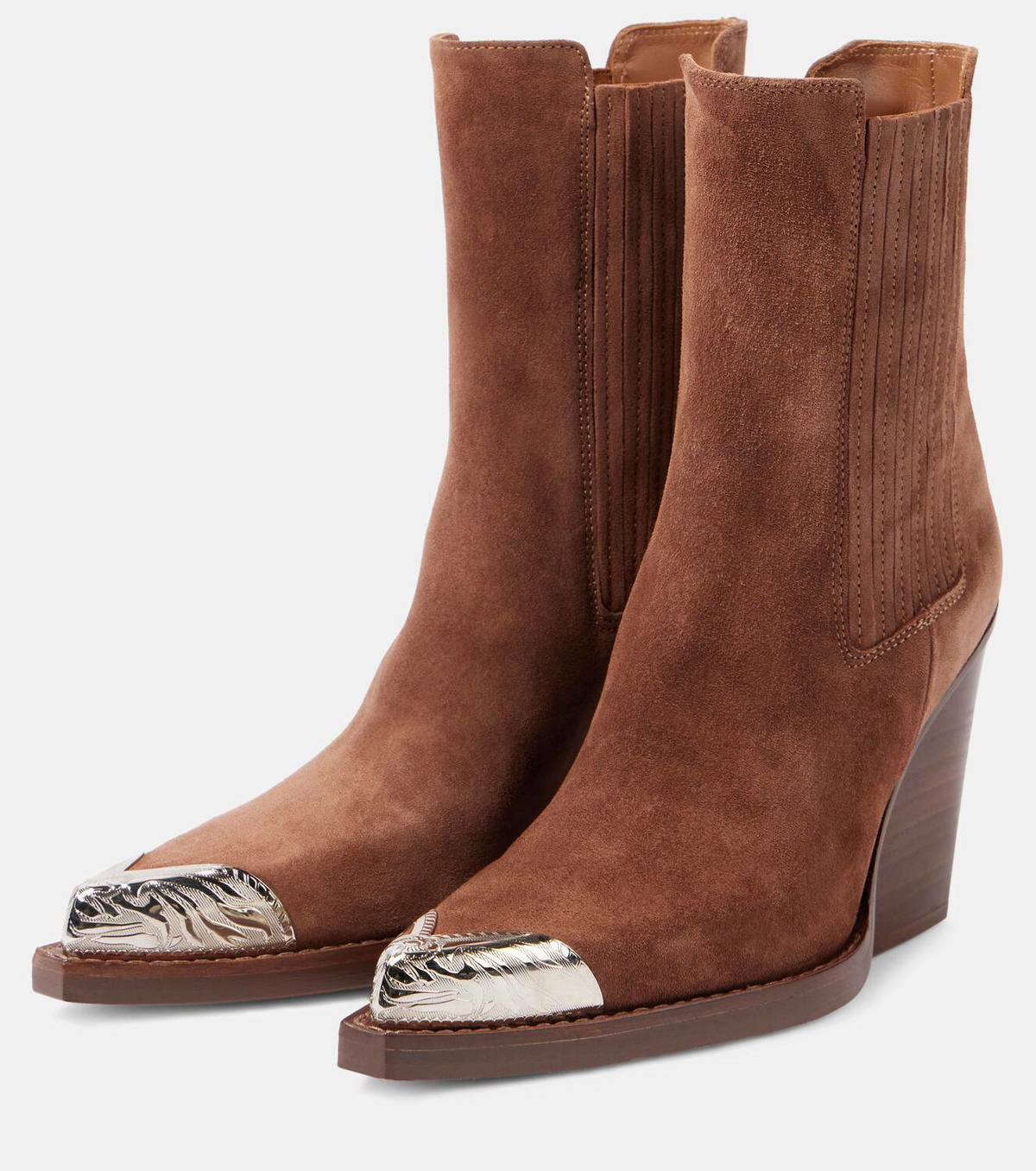 Paris Texas Dallas 100 embellished suede ankle boots