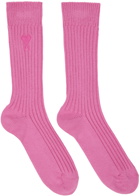 AMI Paris Pink Ami de Cœur Socks