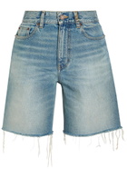 Chloe Frayed Denim Shorts
