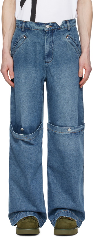 Photo: SPENCER BADU Blue Baggy Jeans