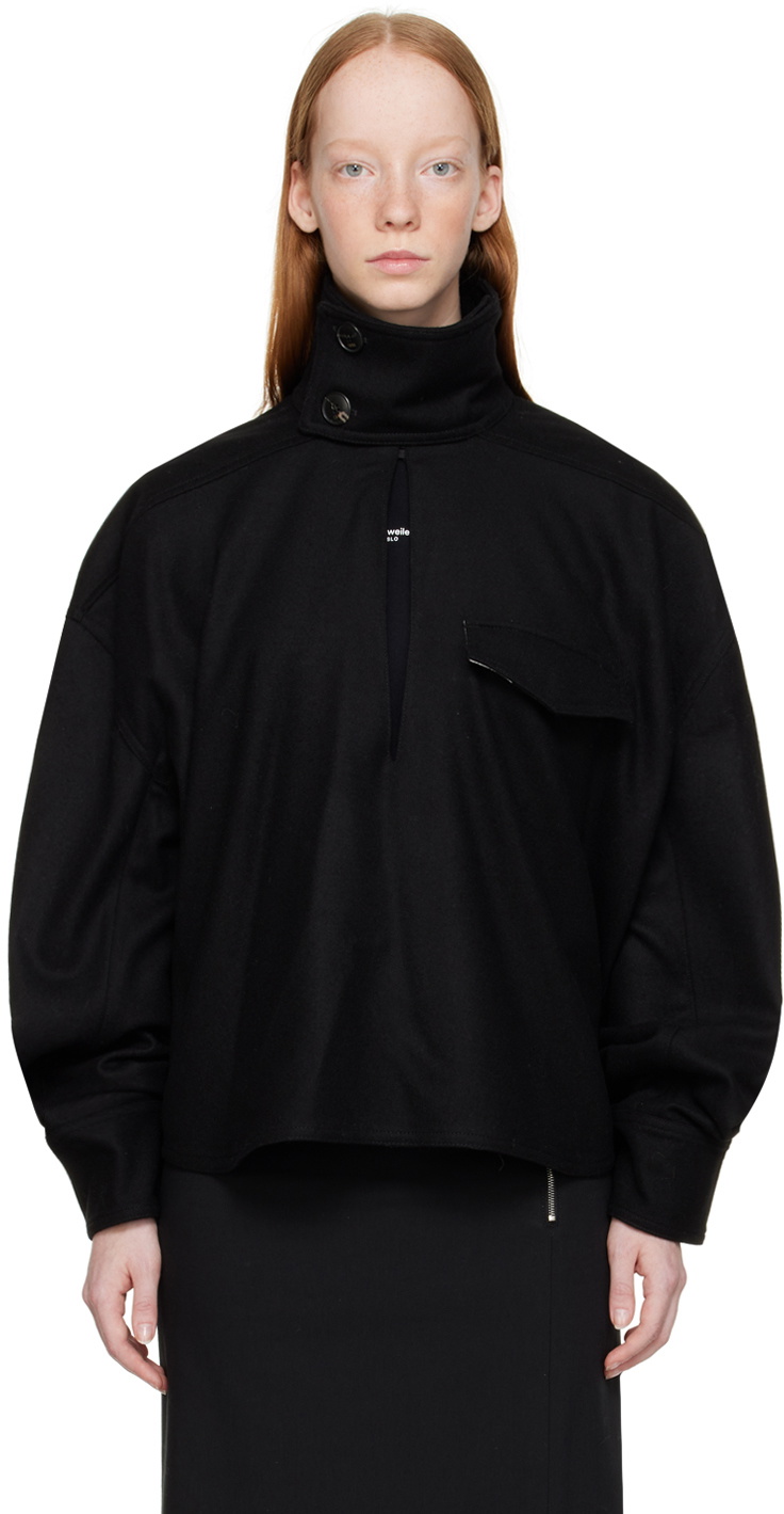 Quira SSENSE Exclusive Black Boxy Jacket