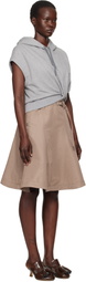 3.1 Phillip Lim Gray Flounce Skirt Hoodie Minidress