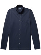 Thom Sweeney - Button-Down Collar Cotton-Piqué Shirt - Blue