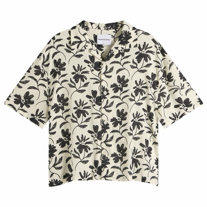 Photo: MKI Men's Floral Linen Vacation Shirt in Raw