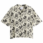 MKI Men's Floral Linen Vacation Shirt in Raw