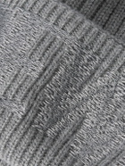 LOEWE - Logo-Embroidered Ribbed Wool Beanie