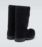 Balenciaga Alaska Fur High suede boots