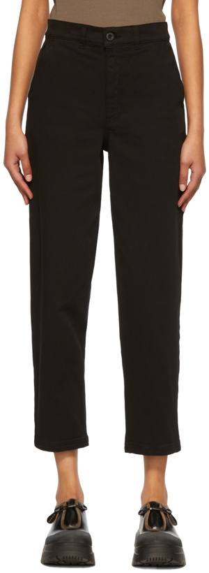 Photo: Sunspel Black Cotton Trousers