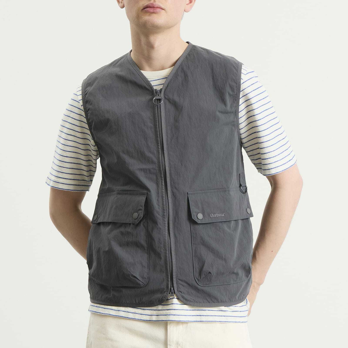 Barbour Men's Re-Engineered Flyweight Gilet in Asphalt