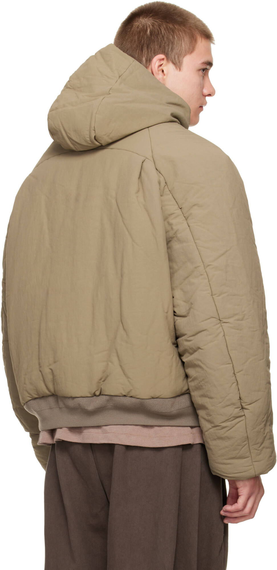 Seventh Beige Orb Puffer Coat