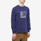 PACCBET Men's Long Sleeve Logo T-Shirt in Navy