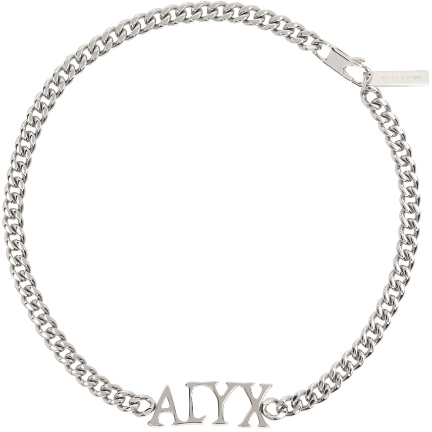 Photo: 1017 ALYX 9SM Silver Logo Necklace