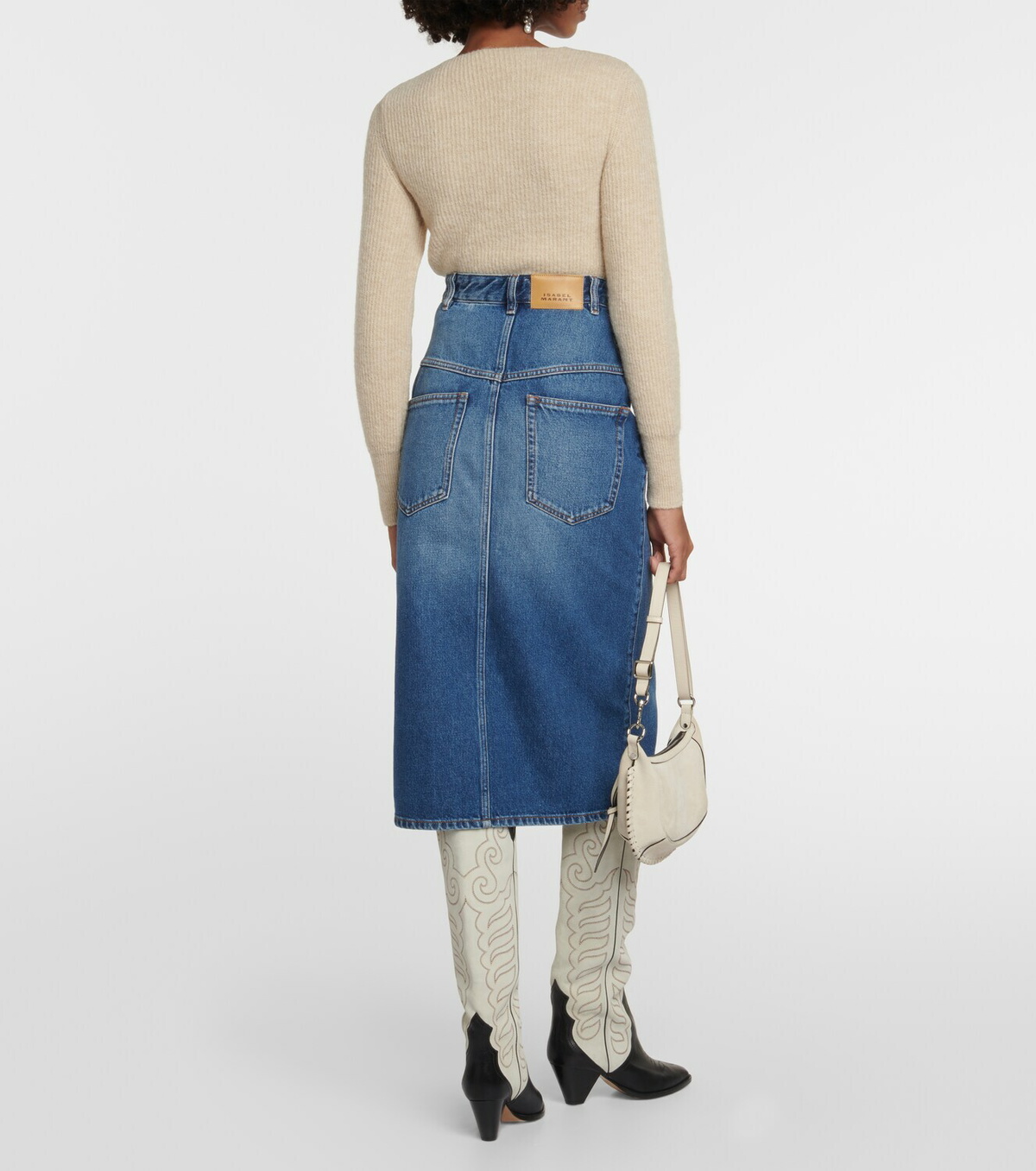 Isabel Marant Dipoma denim midi skirt Isabel Marant