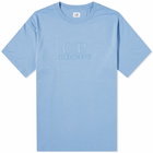 C.P. Company Men's Embossed Logo T-Shirt in Riviera