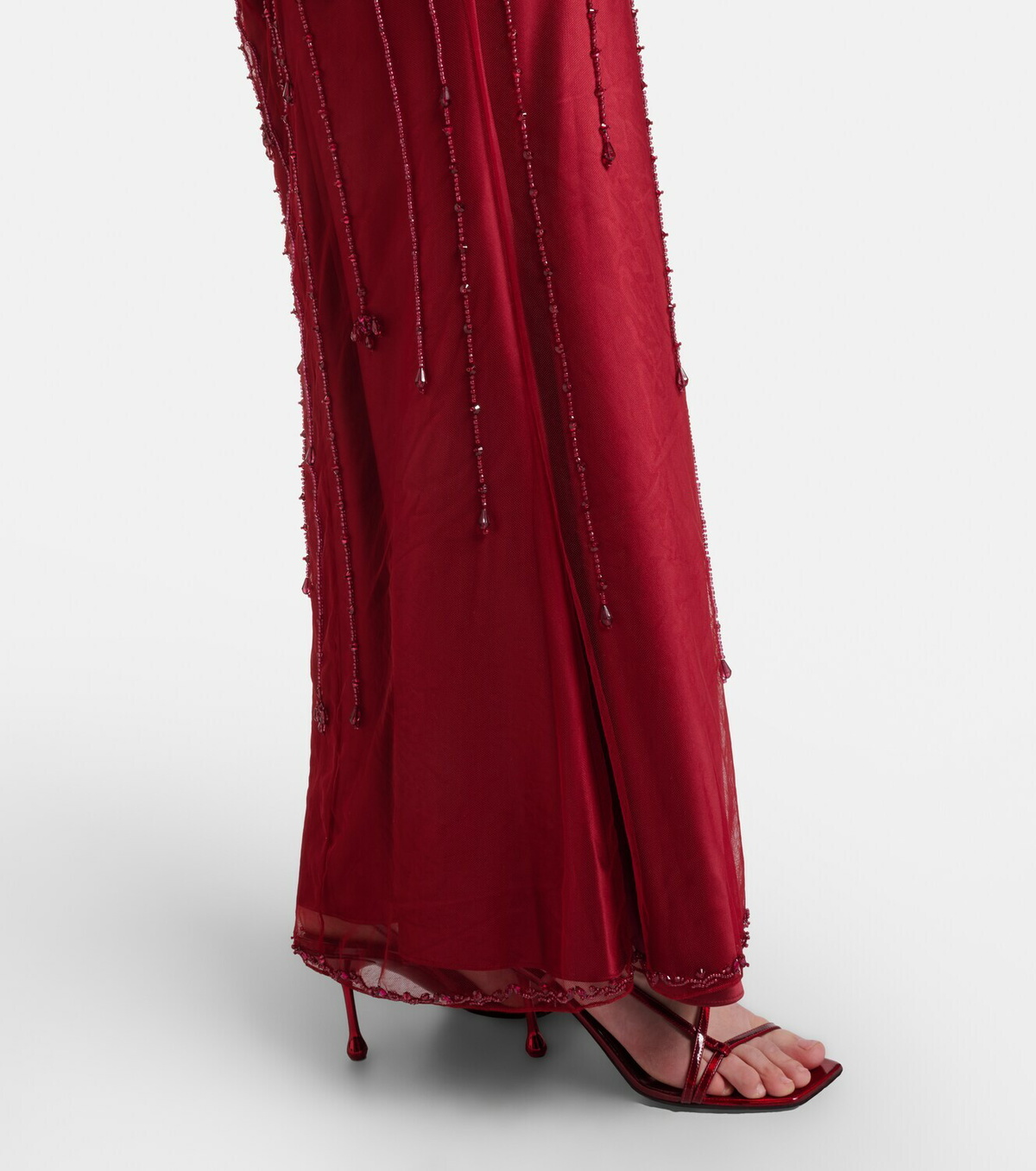 Clio Peppiatt Chandelier embellished tulle gown