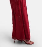Clio Peppiatt Chandelier embellished tulle gown