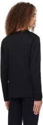 Sunspel Black Classic Long Sleeve T-Shirt