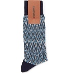 Missoni - Crotchet-Knit Cotton-Blend Socks - Men - Blue