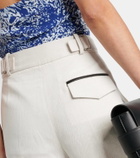 Proenza Schouler Jenny cotton and linen Bermuda shorts