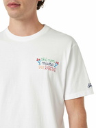 MC2 Saint Barth Man Classic Fit Cotton Jersey T-shirt Portofino With Chi Non Muore Poi Ribeve Embroidery | Insulti Luminosi Special Edition