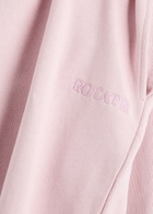 Rotate Sunday Classic Logo-embroidered Cotton Sweatpants Light Pink