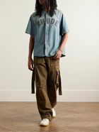 Rhude - Logo-Appliquéd Denim Shirt - Blue