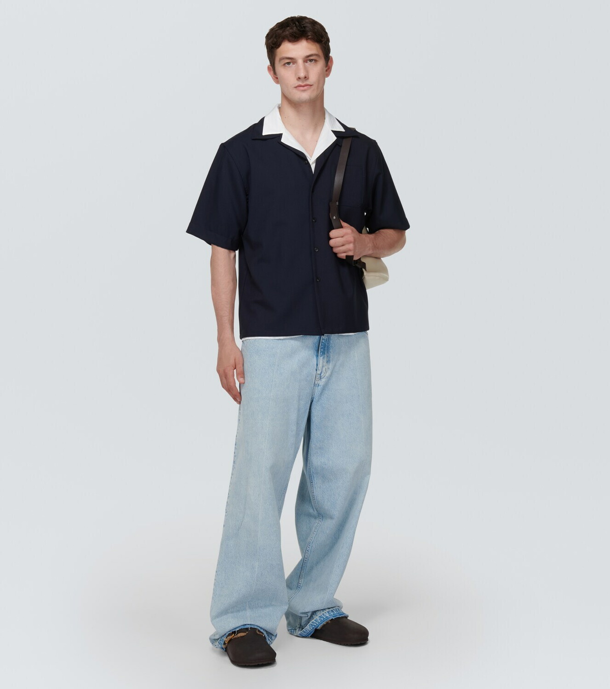 Birkenstock Boston nubuck and shearling clogs