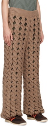 Isa Boulder Brown Basket Sweatpants