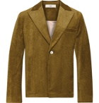 Séfr - Unstructured Velvet Suit Jacket - Green