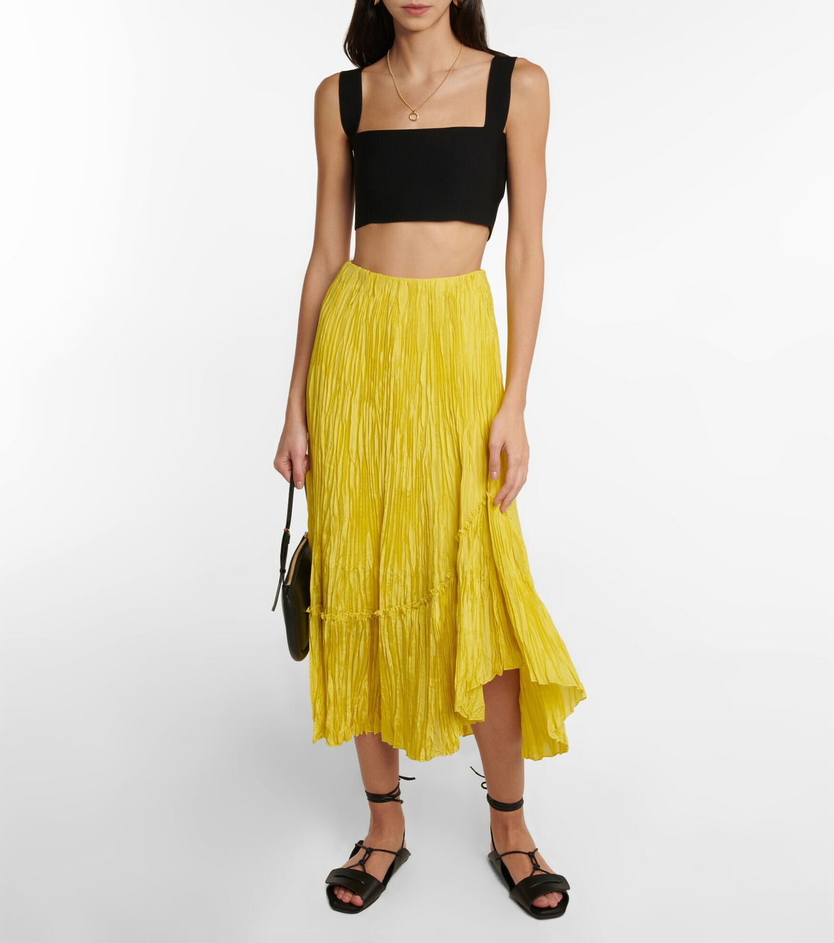 Vince
 Paneled Midi Skirt