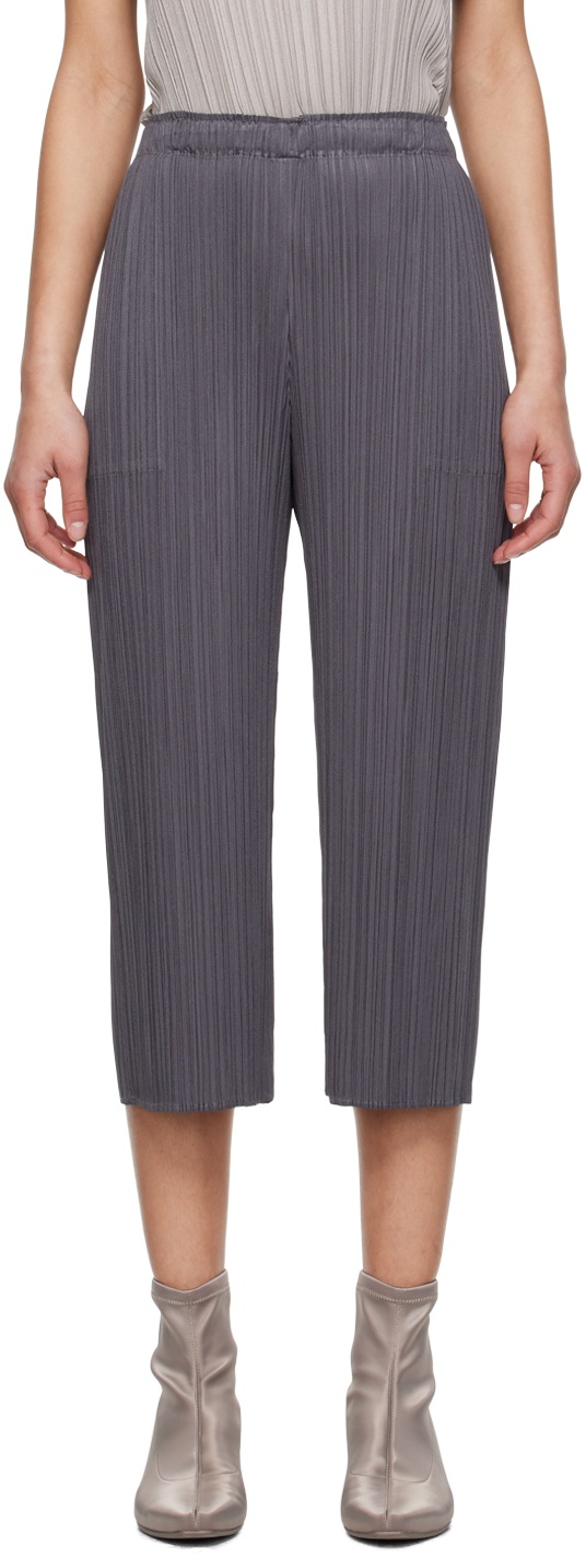 Pleats Please Issey Miyake Gray Monthly Colors May Trousers Pleats ...