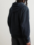 Stone Island - Logo-Embroidered Cotton-Jersey Hoodie - Blue